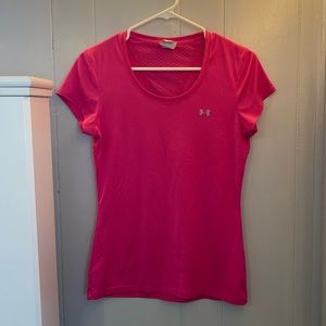 Hot Pink Under Armor Dry Fit T-Shirt
